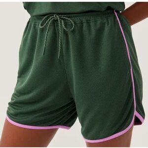 Outdoor Voices RecMesh 5" Athletic Shorts Green/Purple Size Small